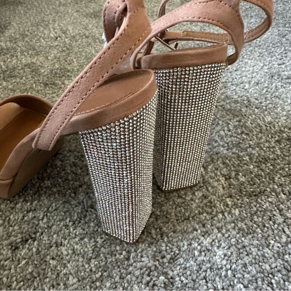 ASOS Design Rhinestone Heel Sandals - Picture 4 of 7